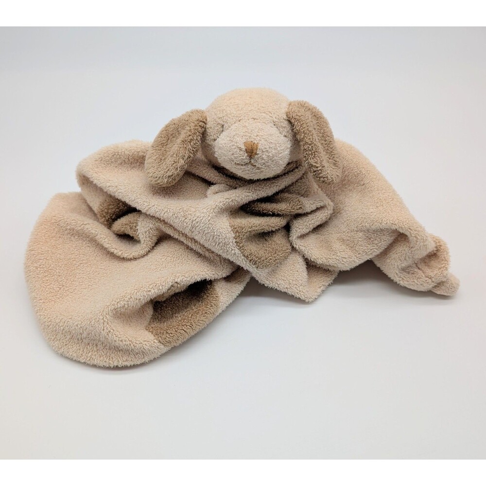 Angel Dear Puppy Dog Lovey Tan Brown Security Blanket Soft Baby Plush 12"